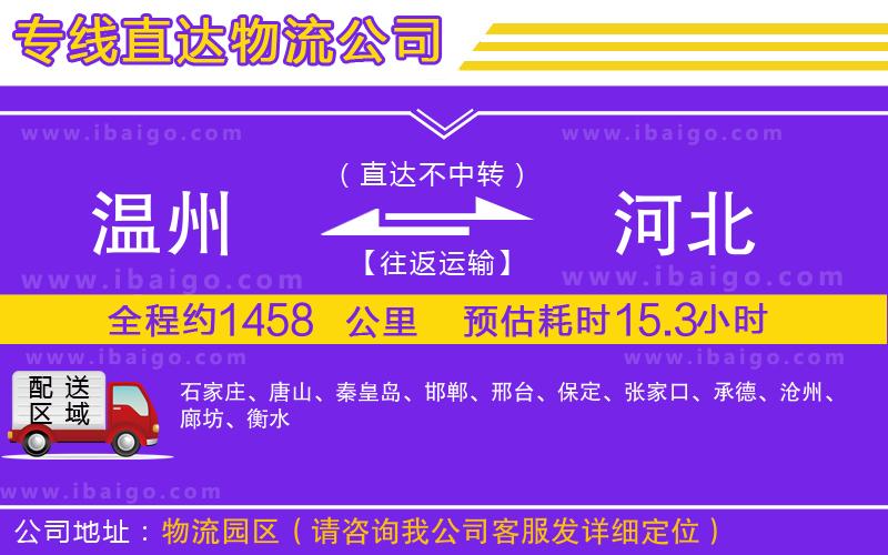 溫州到河北物流專(zhuān)線(xiàn)
