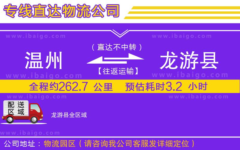 溫州到龍游縣貨運(yùn)專線