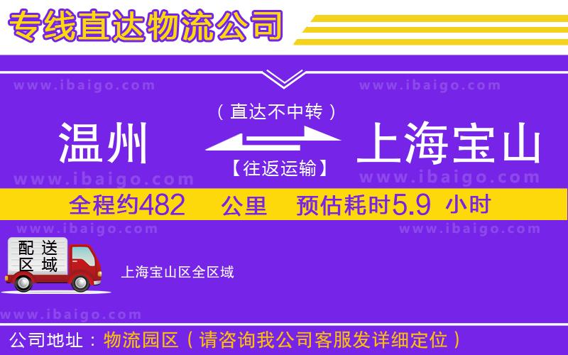 溫州到上海寶山區(qū)物流專線 溫州到上海寶山區(qū)物流專線