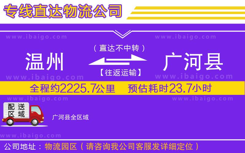 溫州到廣河縣物流專線 溫州到廣河縣物流專線