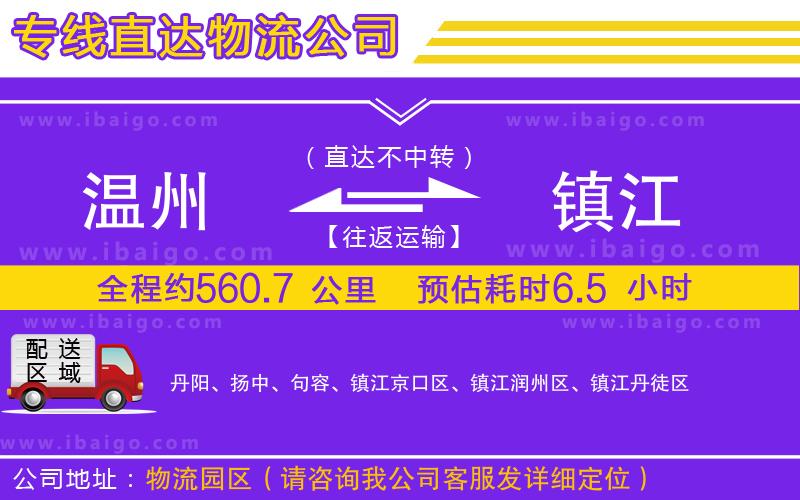 溫州到鎮(zhèn)江貨運專線