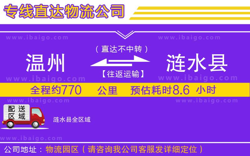 溫州到漣水縣貨運(yùn)